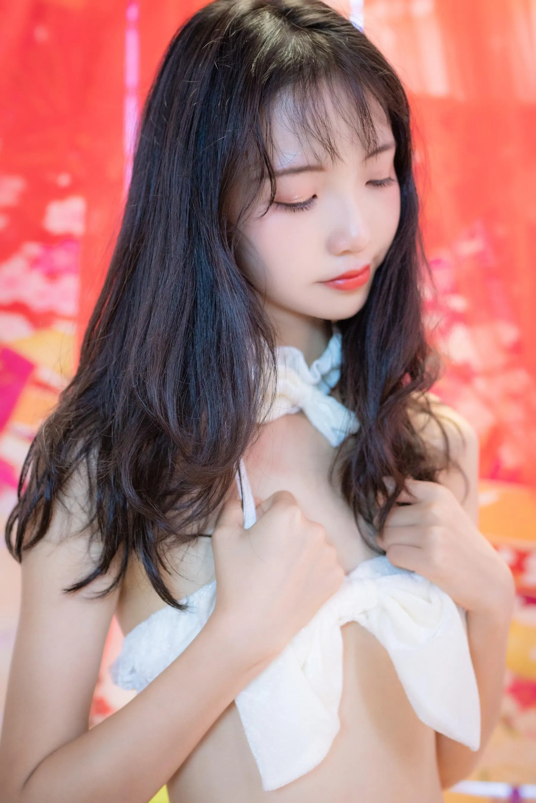 西瓜少女 NO.004 日系棚拍白猫咪内衣 [35P]插图